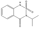 苯达松结构式_25057-89-0结构式