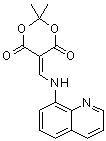 2,2-二甲基-5-[(8-喹啉基氨基)亚甲基]-1,3-二恶烷-4,6-二酮结构式_25063-76-7结构式