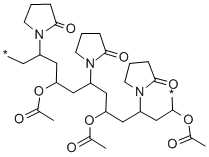 乙烯基吡咯烷酮-乙酸乙烯酯共聚物结构式_25086-89-9结构式