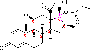 丙酸氯倍他索结构式_25122-46-7结构式