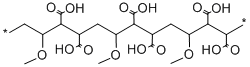 聚(甲基乙烯醚-alt-顺丁烯二酸结构式_25153-40-6结构式