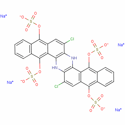 水溶性还原蓝 6结构式_2519-28-0结构式