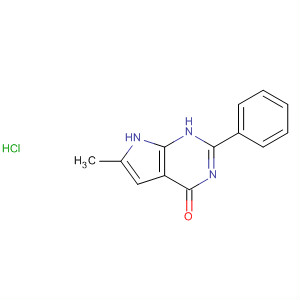 3,7-二氢-6-甲基-2-苯基-4H-吡咯并[2,3-d]嘧啶-4-酮盐酸盐结构式_251946-70-0结构式