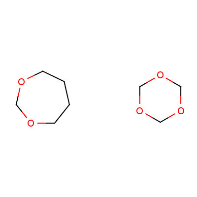 1,3-二氧杂环庚烷与1,3,5-三氧杂环己烷的聚合物结构式_25214-85-1结构式