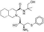 (3S,4aS,8aS)-2-[(2R,3R)-3-[(3-氨基-2-羟基-4-苯硫基丁基]-十氢-N-(2-羟基-1,1-二甲基乙基)-3-异喹啉甲酰胺结构式_252186-41-7结构式