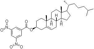胆甾烯基 3,5-二硝基苯甲酸酯结构式_25279-63-4结构式