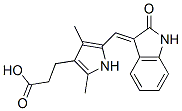5-[(1,2-二氢-2-氧代-3H-吲哚-3-基)甲基]-2,4-二甲基-1H-吡咯-3-丙酸结构式_252916-29-3结构式