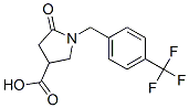 5-Oxo-1-[4-(trifluoromethyl)benzyl]pyrrolidine-3-carboxylic acid Structure,253178-82-4Structure