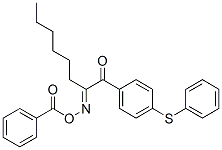 1-[4-(苯基硫代)苯基]-1,2-辛二酮-2-(O-苯甲酰肟)结构式_253585-83-0结构式