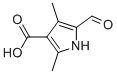 2,4-二甲基-5-醛基-1H-吡咯-3-羧酸结构式_253870-02-9结构式