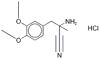 rac α-氨基-3,4-二甲氧基-α-甲基苯丙腈盐酸盐结构式_2544-12-9结构式