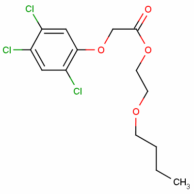 2,4,5-三氯苯氧基乙酸丁氧基乙酯结构式_2545-59-7结构式