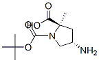 (2R,4S)-1-叔丁基 2-甲基 4-氨基吡咯烷-1,2-二甲酸酯结构式_254881-77-1结构式