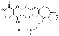 5-[3-(甲基氨基)丙基]-10,11-二氢-5H-二苯并[b,f]氮杂卓-2-基吡喃己醛糖苷酸结构式_25521-31-7结构式