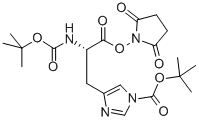 2,5-Dioxo-1-pyrrolidinyl n,1-bis{[(2-methyl-2-propanyl)oxy]carbonyl}-l-histidinate Structure,25616-02-8Structure