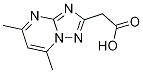 (5,7-二甲基-[1,2,4]噻唑并[1,5-a]嘧啶-2-基)-乙酸结构式_256348-41-1结构式