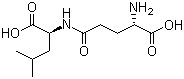 N-L-gamma-谷氨酰-L-亮氨酸结构式_2566-39-4结构式