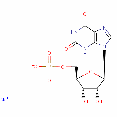 黄苷5-磷酸二钠盐结构式_25899-70-1结构式