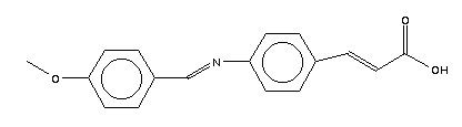 4-[(4-甲氧基苄亚基)氨基]肉桂酸结构式_25959-50-6结构式