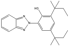 紫外线吸收剂 THUV-328结构式_25973-55-1结构式