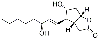 (3aR,4R,5R,6aS)-5-羟基-4-((S,E)-3-羟基-1-辛烯基)六氢-2H-环戊并[b]呋喃-2-酮结构式_26054-67-1结构式