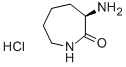 R-3-氨基-2-己内酰胺盐酸盐结构式_26081-03-8结构式