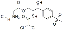 甲砜霉素甘氨酸酯盐酸盐结构式_2611-61-2结构式