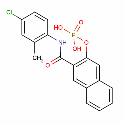 N-(4-chloro-2-methylphenyl)-3-(phosphonooxy)naphthalene-2-carboxamide Structure,2616-72-0Structure