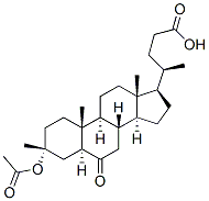 3-Alpha-羟基-6-氧代-5-alpha-24-胆烷酸甲酯3-乙酸盐结构式_2616-79-7结构式
