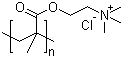 N,N,N-三甲基-2-[(2-甲基-1-氧-2-丙烯基)氧基]乙胺盐酸盐的均聚物结构式_26161-33-1结构式