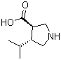 (3R,4R)-4-异丙基吡咯烷-3-羧酸结构式_261896-36-0结构式