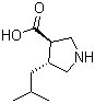(3R,4R)-4-异丁基吡咯烷-3-羧酸结构式_261896-39-3结构式