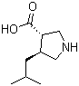 (3S,4S)-4-异丁基吡咯烷-3-羧酸结构式_261896-40-6结构式
