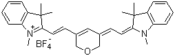 1,3,3-Trimethyl-2-((e)-2-[5-[(z)-2-(1,3,3-trimethyl-1,3-dihydro-2h-indol-2-ylidene)ethylidene]-2h-pyran-3(6h)-yl]ethenyl)-3h-indolium tetrafluoroborate Structure,262607-24-9Structure