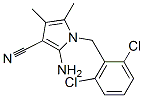 2-氨基-1-(2,6-二氯苄基)-4,5-二甲基-1H-吡咯-3-甲腈结构式_263015-52-7结构式