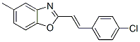 (E)-2-(4-氯苯乙烯基)-5-甲基苯并噁唑结构式_2639-35-2结构式