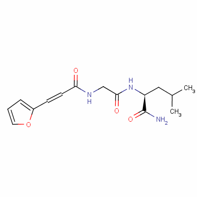 N-(3-[2-呋喃]丙烯)甘氨酸亮酰胺结构式_26400-33-9结构式