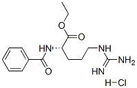 N-苯甲酰基-L-精氨酸乙酯盐酸盐结构式_2645-08-1结构式