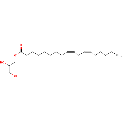 (9Z,12z)-octadeca-9,12-dienoic acid, monoester with glycerol Structure,26545-74-4Structure