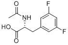 N-乙酰基-3,5-二氟-D-苯丙氨酸结构式_266360-58-1结构式