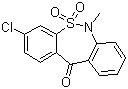 3-氯-6-甲基二苯并[c,f][1,2]硫氮杂卓-11(6H)-酮 5,5-二氧化物结构式_26638-53-9结构式