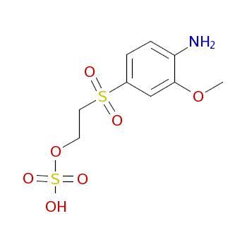 4-氨基-3-甲氧基苯磺酰乙基硫酸酯结构式_26672-22-0结构式
