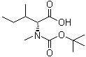 Boc-N-Me-D-Ile-OH结构式_267223-87-0结构式