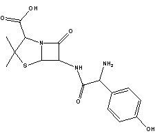 阿莫西林结构式_26787-78-0结构式