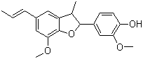 4-(2,3-二氢-7-甲氧基-3-甲基-5-丙烯基-2-苯并呋喃基)-2-甲氧基苯酚结构式_2680-81-1结构式