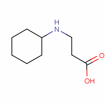 n-环己基-beta-丙氨酸结构式_26872-84-4结构式