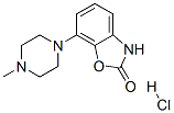 2(3H)-苯噁唑酮, 7-(4-甲基-1-哌嗪)盐酸盐结构式_269718-83-4结构式