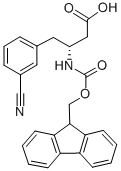 Fmoc-(r)-3-氨基-4-(3-氰基苯基)丁酸结构式_269726-84-3结构式