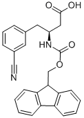 Fmoc-(s)-3-氨基-4-(3-氰基苯基)丁酸结构式_270065-87-7结构式