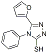 5-呋喃-2-基-4-苯基-4H-[1,2,4]噻唑-3-硫醇结构式_27106-16-7结构式
